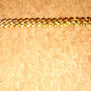 Cuban link 16ich,gold/diamond
